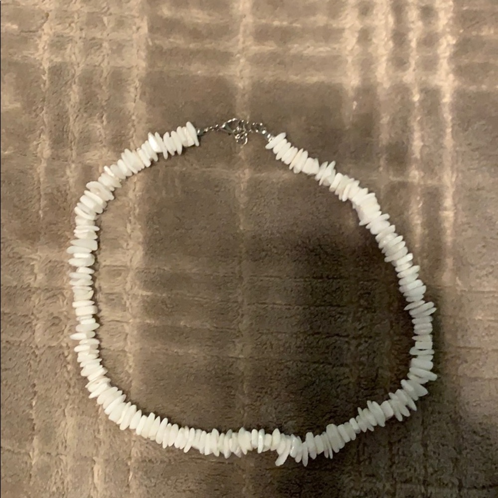 White puka shell necklace